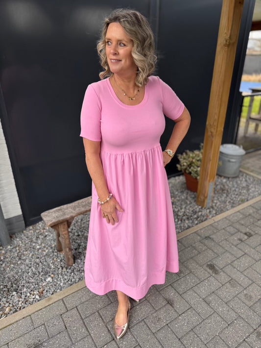 Jurk katoen roze