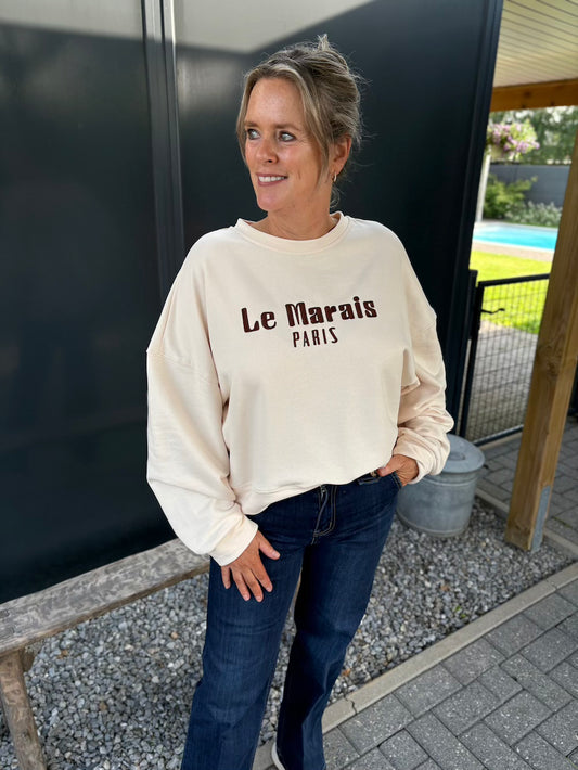 sweater le marais creme