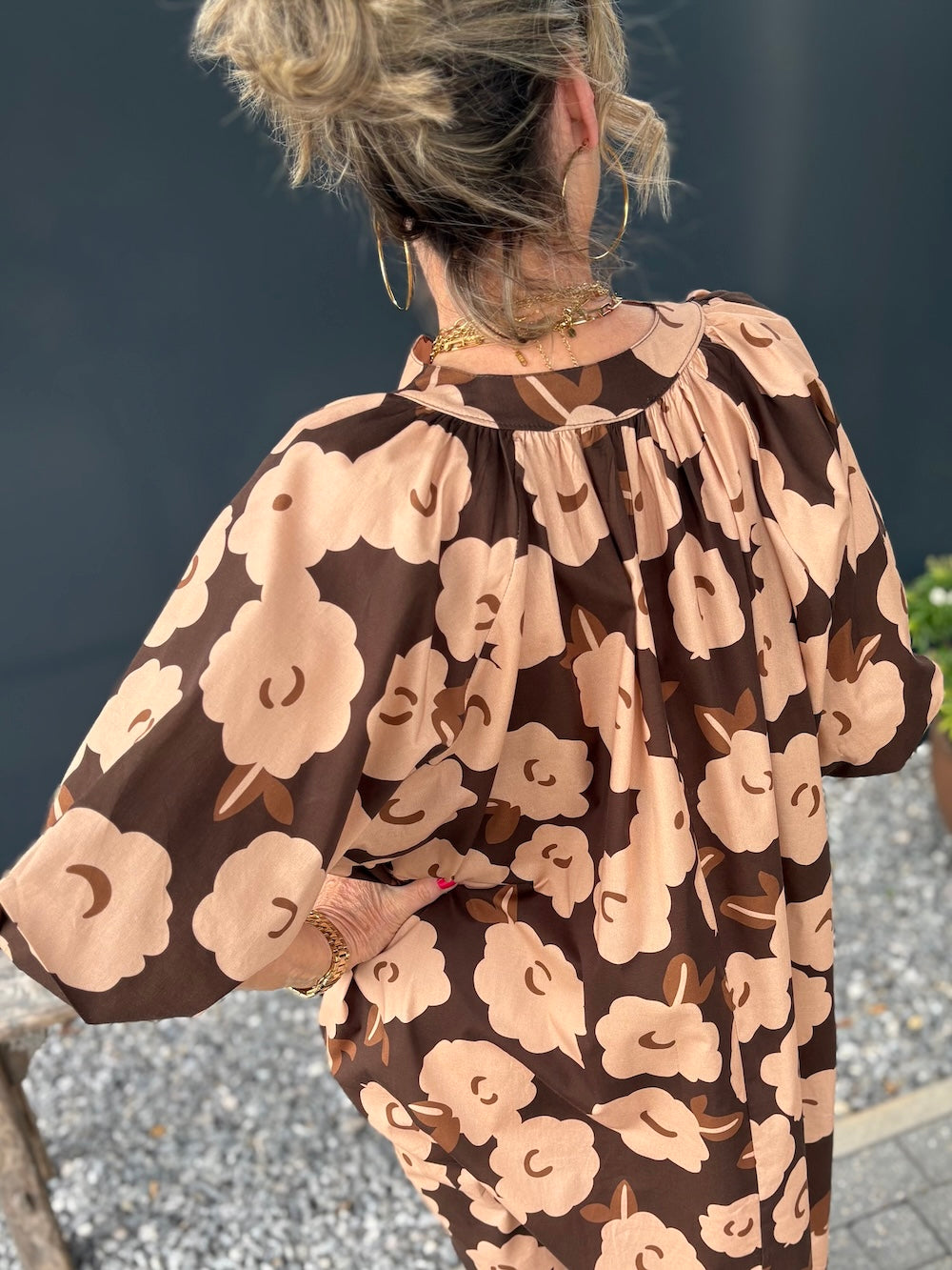 Zomerjurk gebloemd oversized!