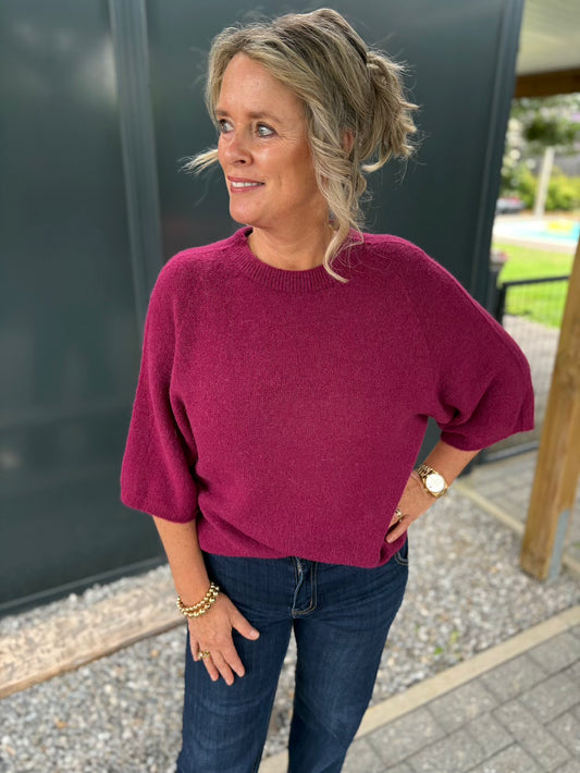 Truitje alpaca bordeaux