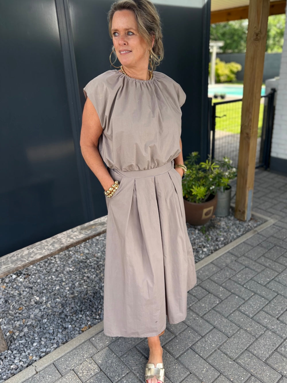 rok en top taupe