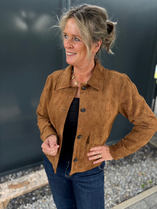 jasje suedine camel