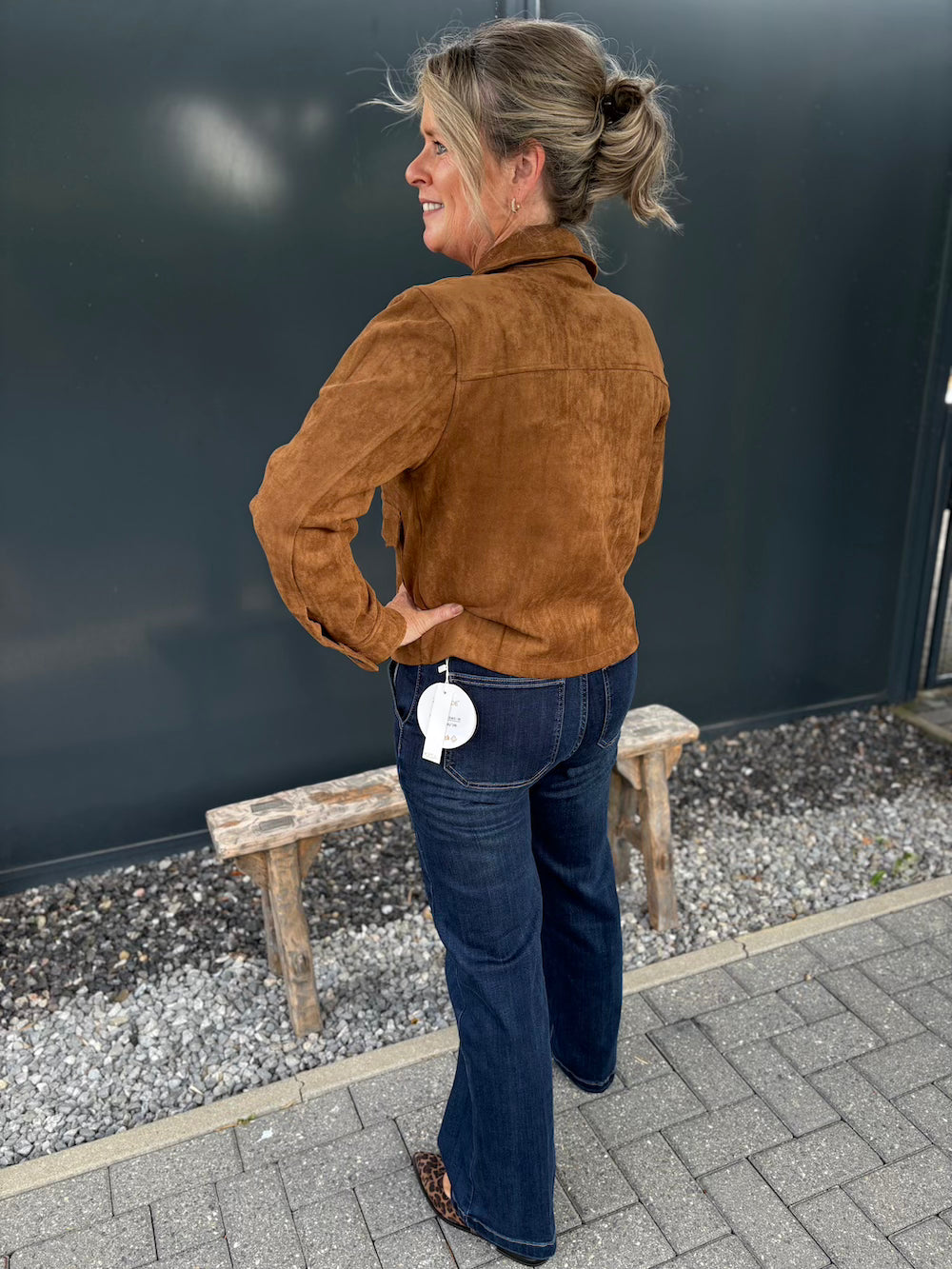 Jasje suedine camel