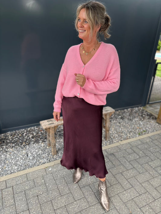 rok bordeaux viscose