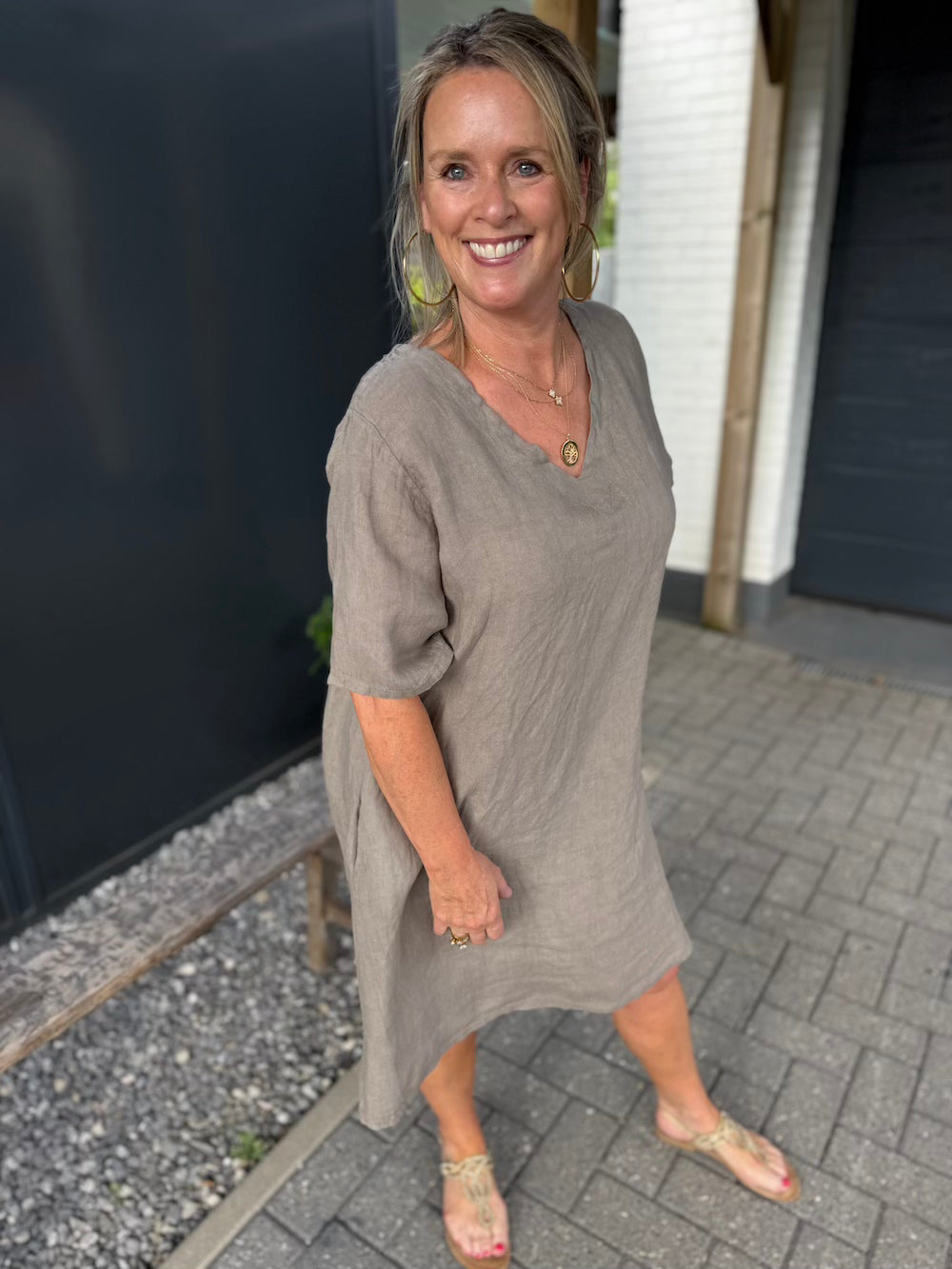 Linnen jurkje