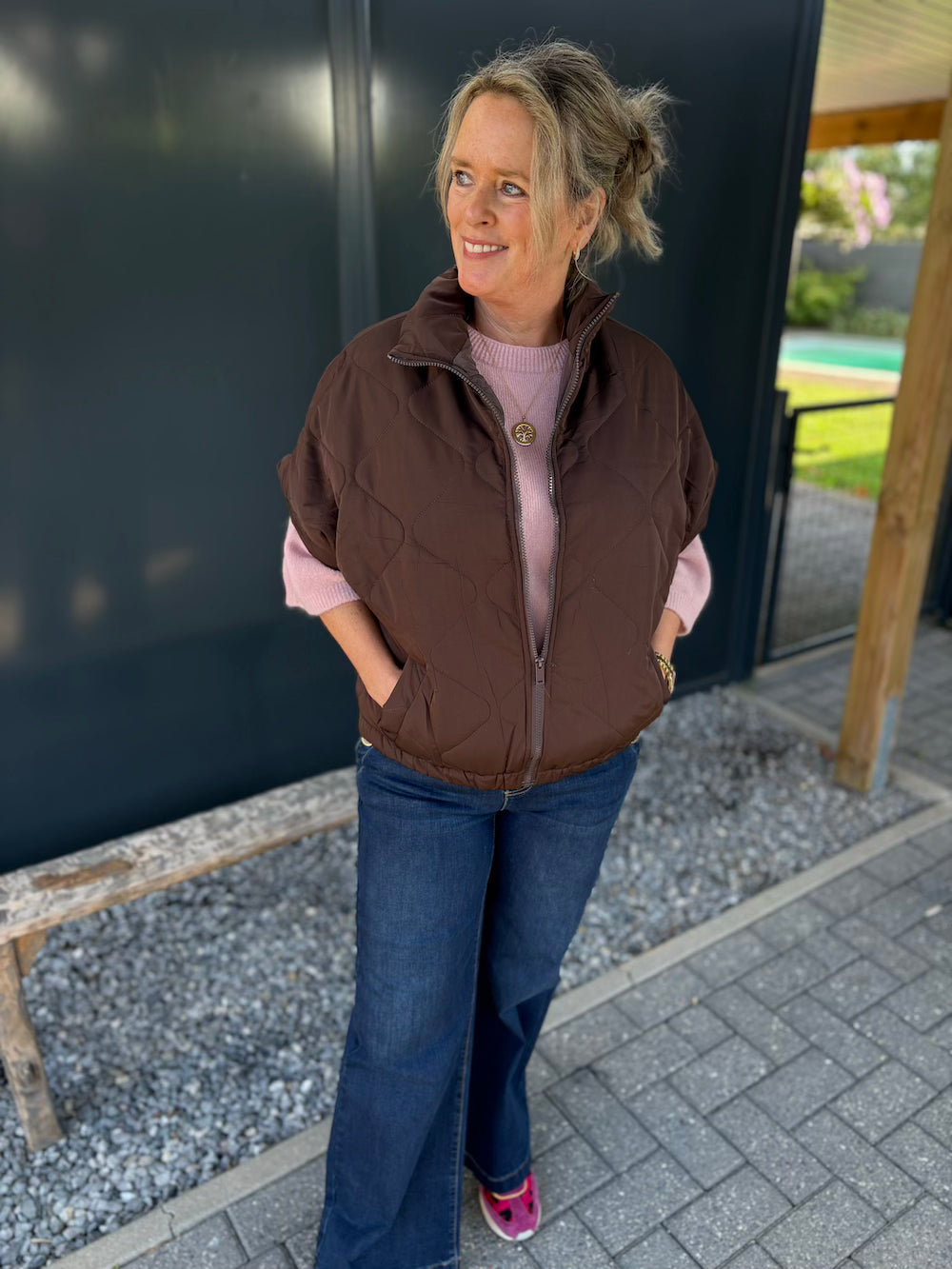 Bodywarmer bruin