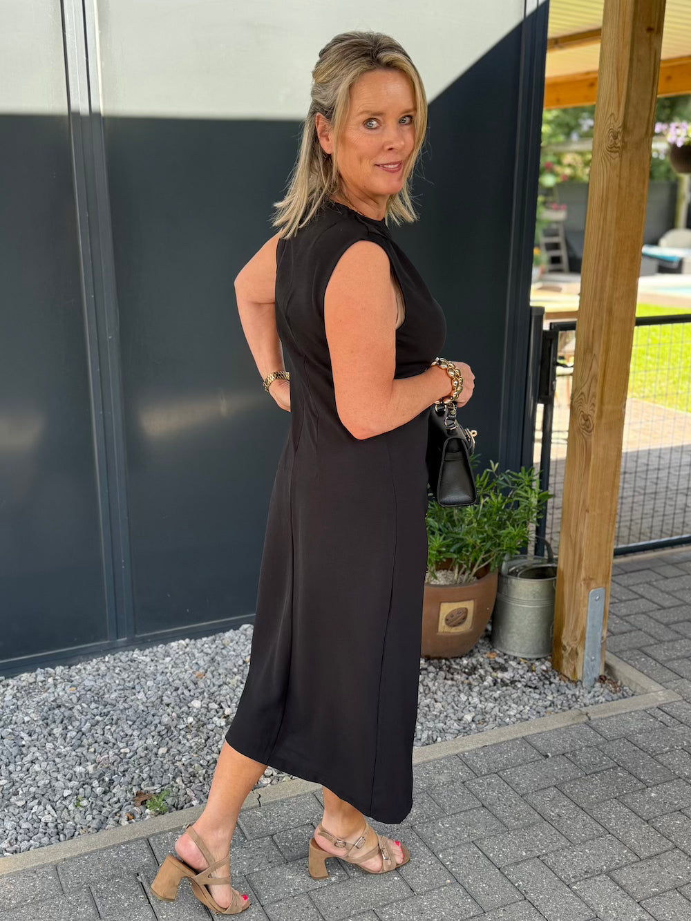 Mididress met split