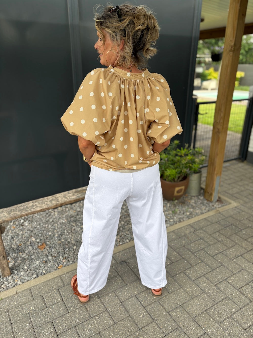 Witte ballon broek