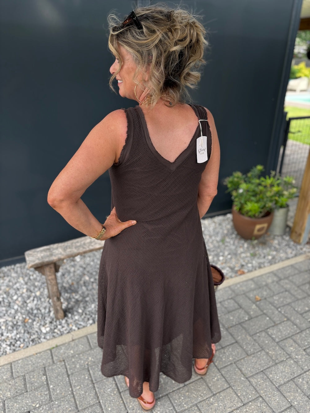 Zomerjurk met gaas effect