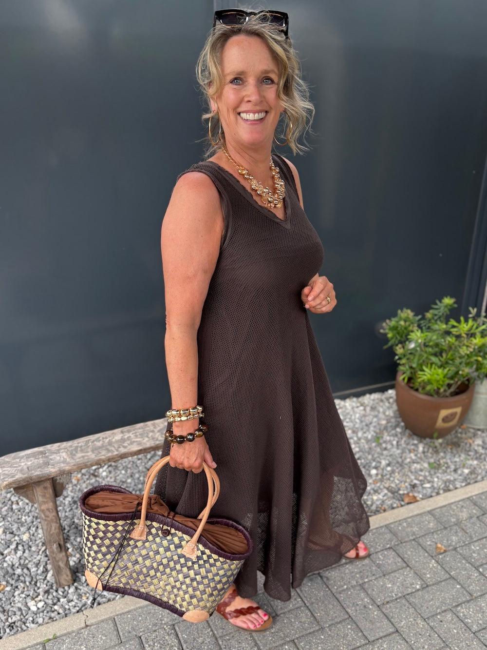 Zomerjurk met gaas effect