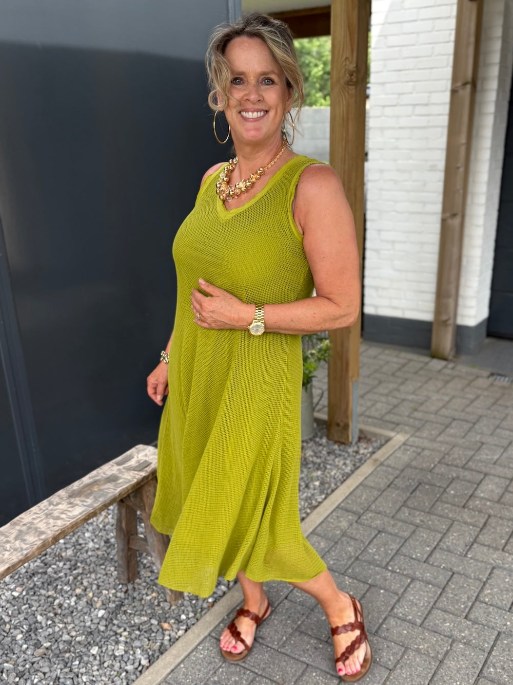 Zomerjurk met gaas effect