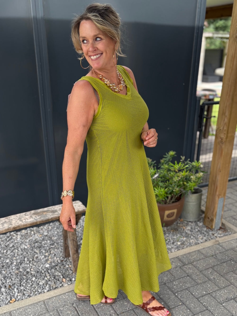Zomerjurk met gaas effect