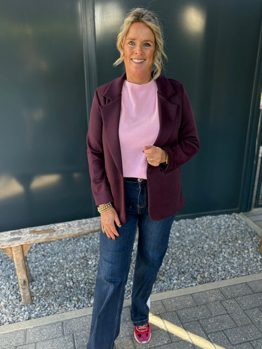 Blazer bordeaux aubergine