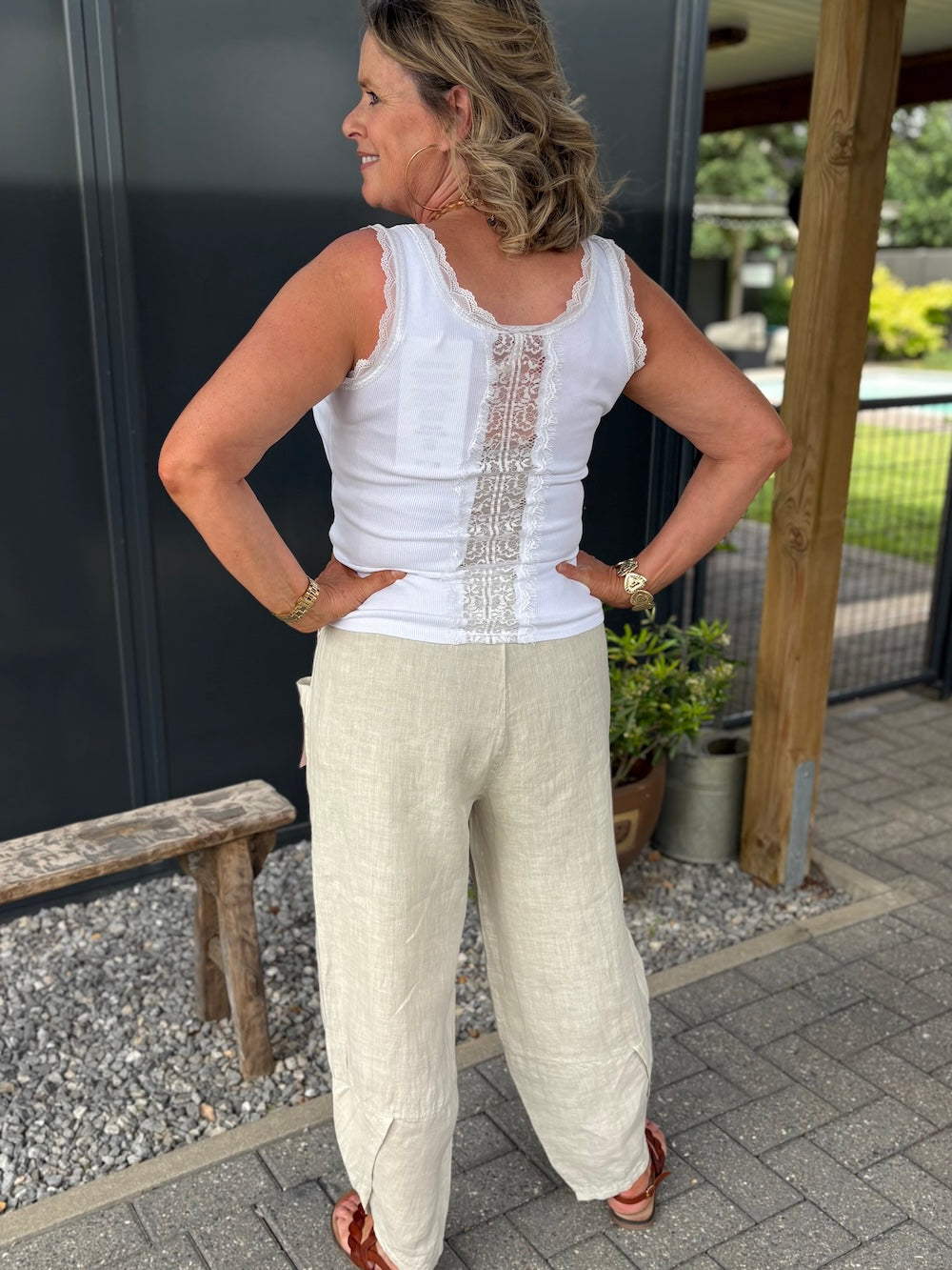 Linnen ballon broek