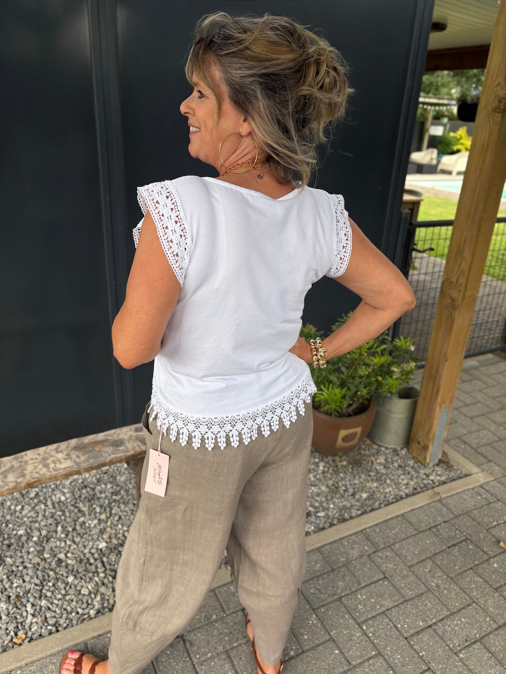 Linnen ballon broek
