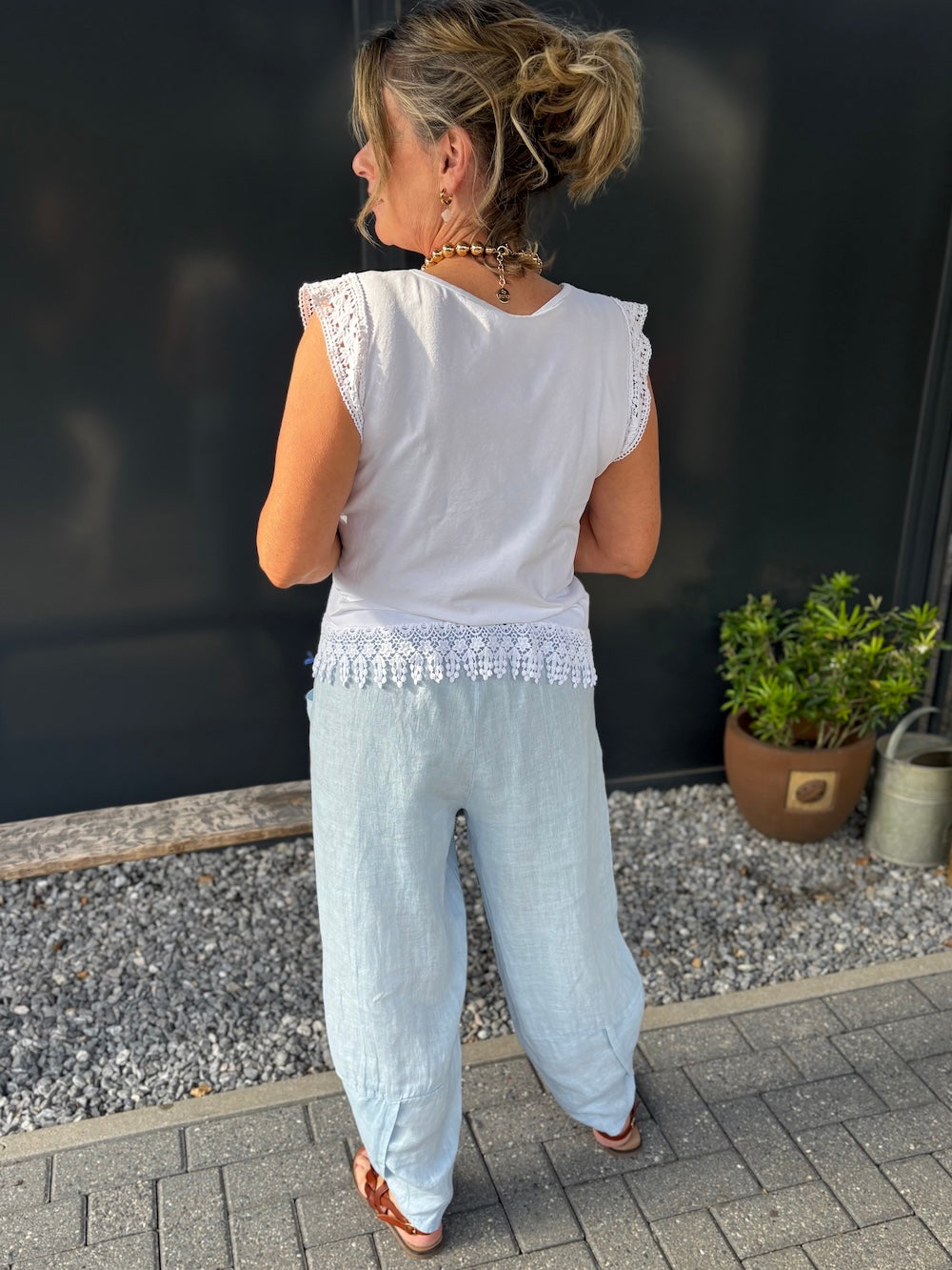 Linnen ballon broek