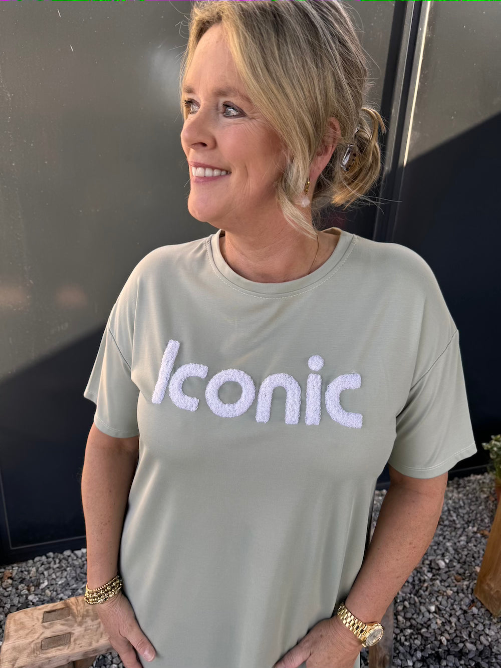 Shirt dress Iconic groen
