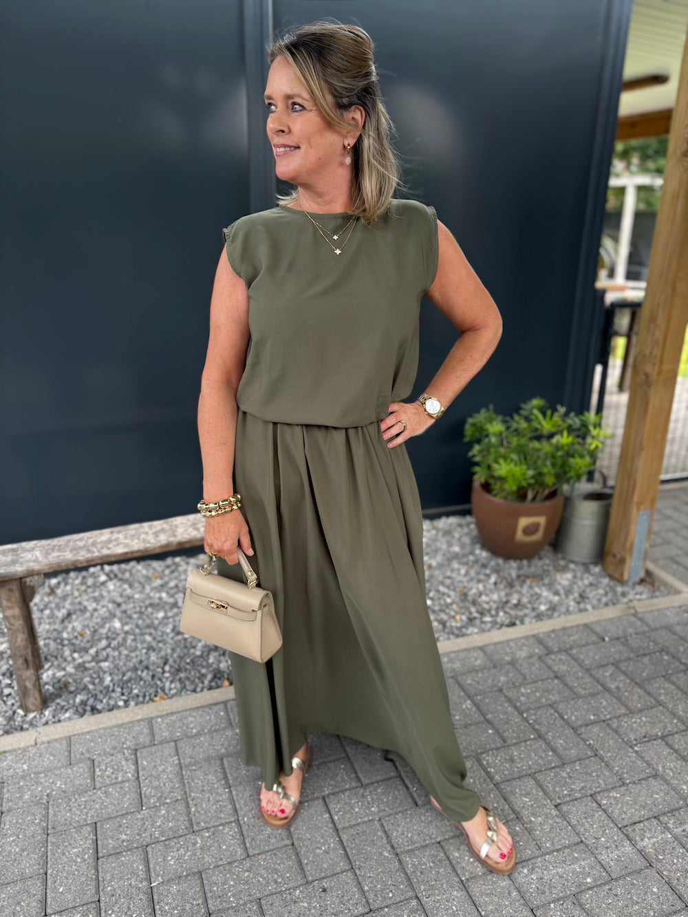 set rok en top groen