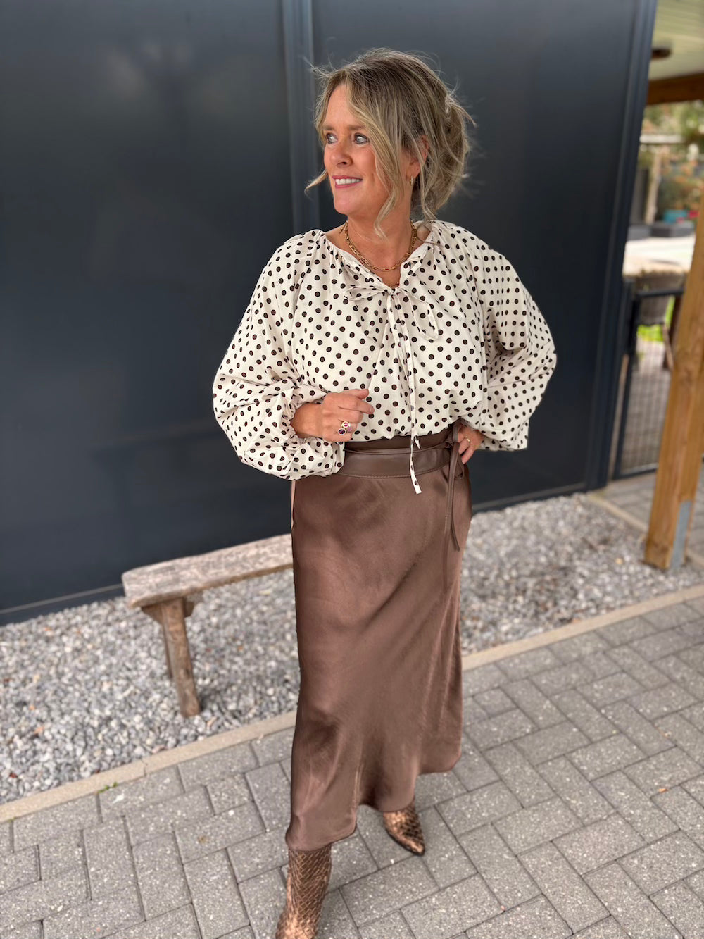 Blouse polka dot