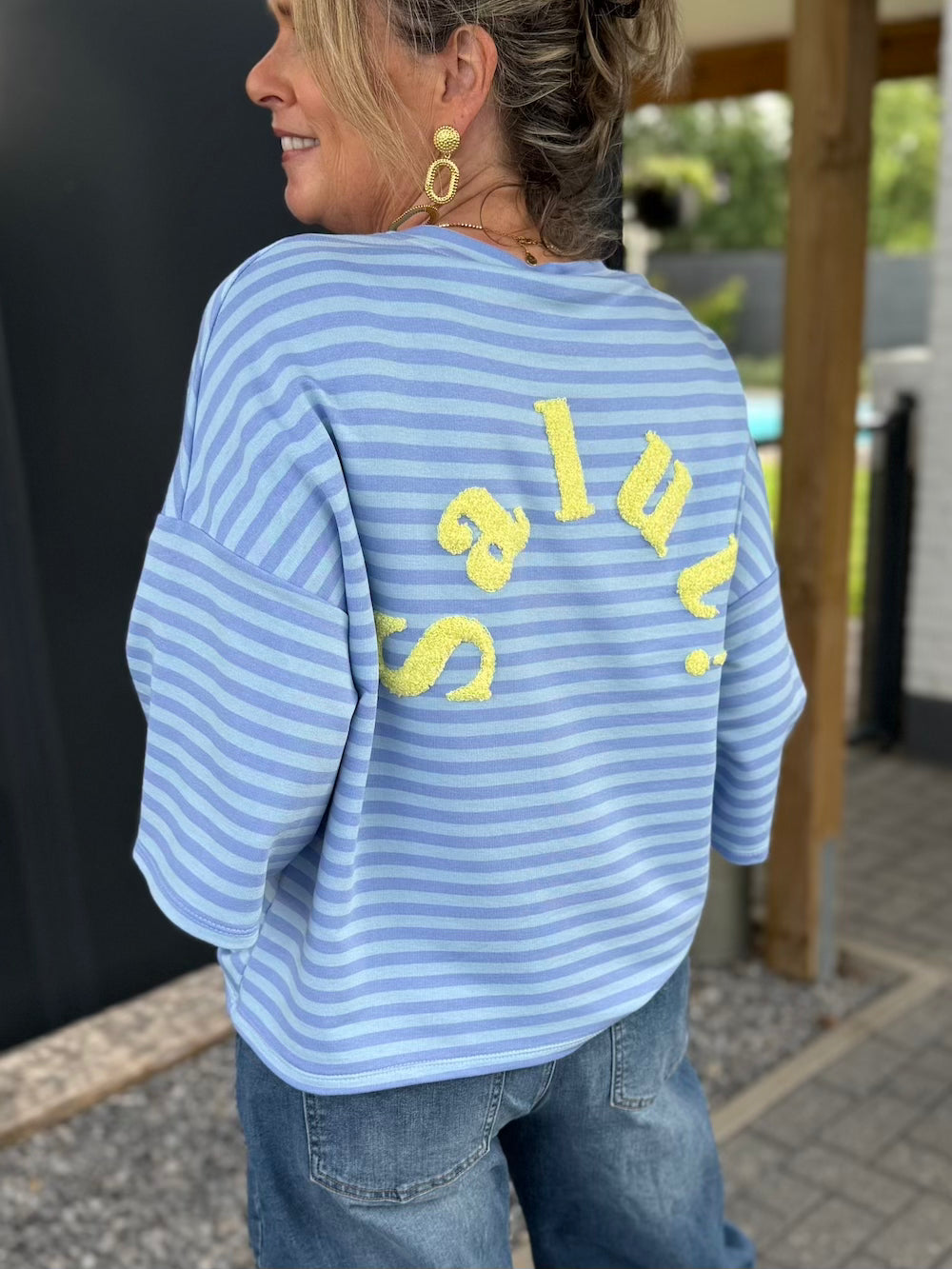 shirt salut blauw
