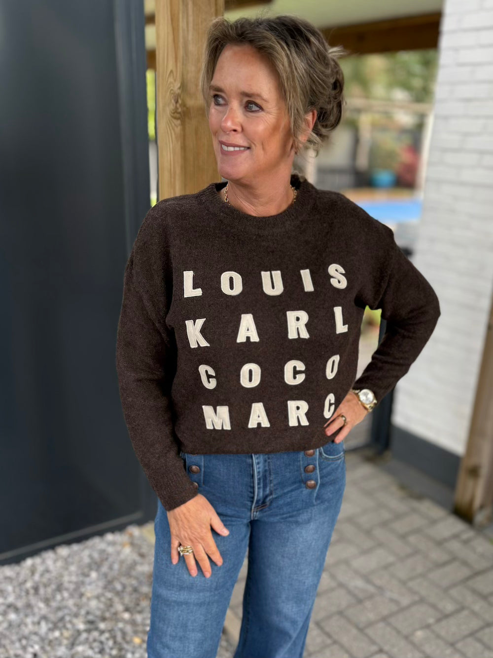 Trui Louis Karl Coco Marc bruin