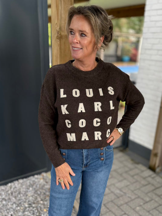 Trui Louis Karl Coco Marc bruin