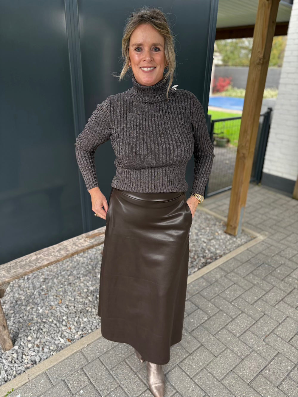 rok vegan leather bruin