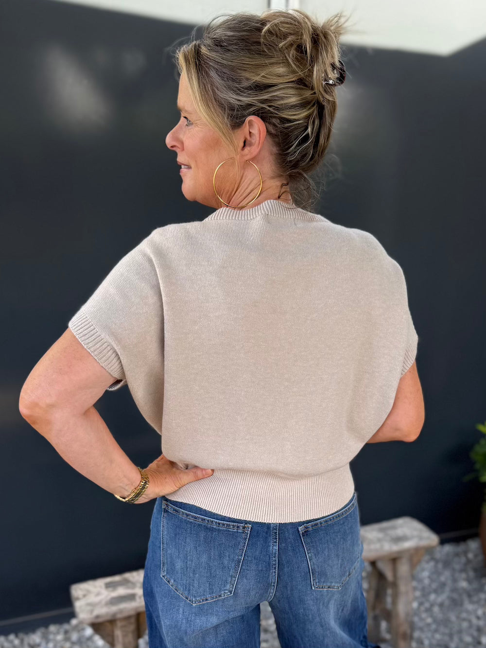 basic truitje marine beige
