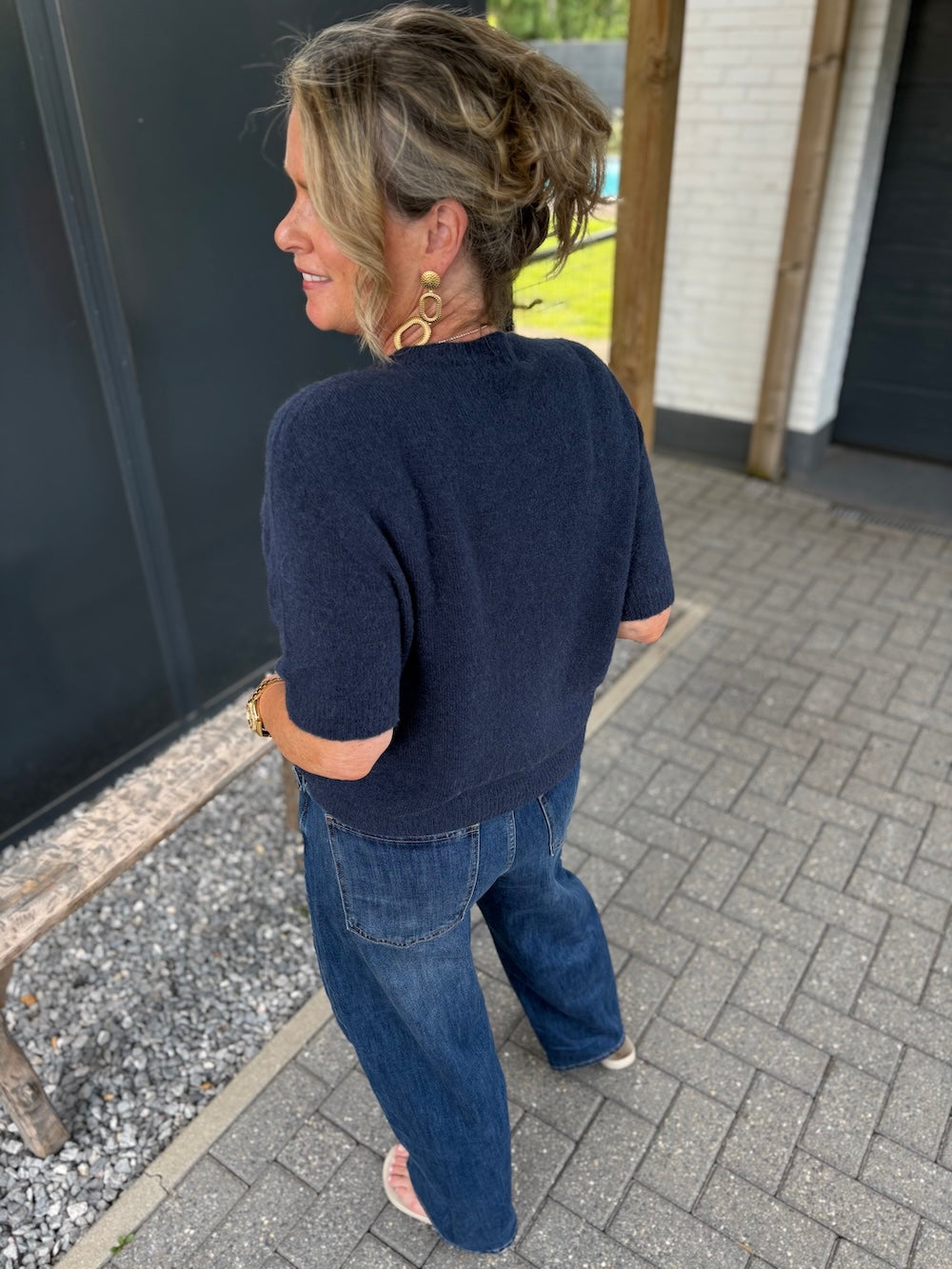 alpaca truitje neon marine blauw