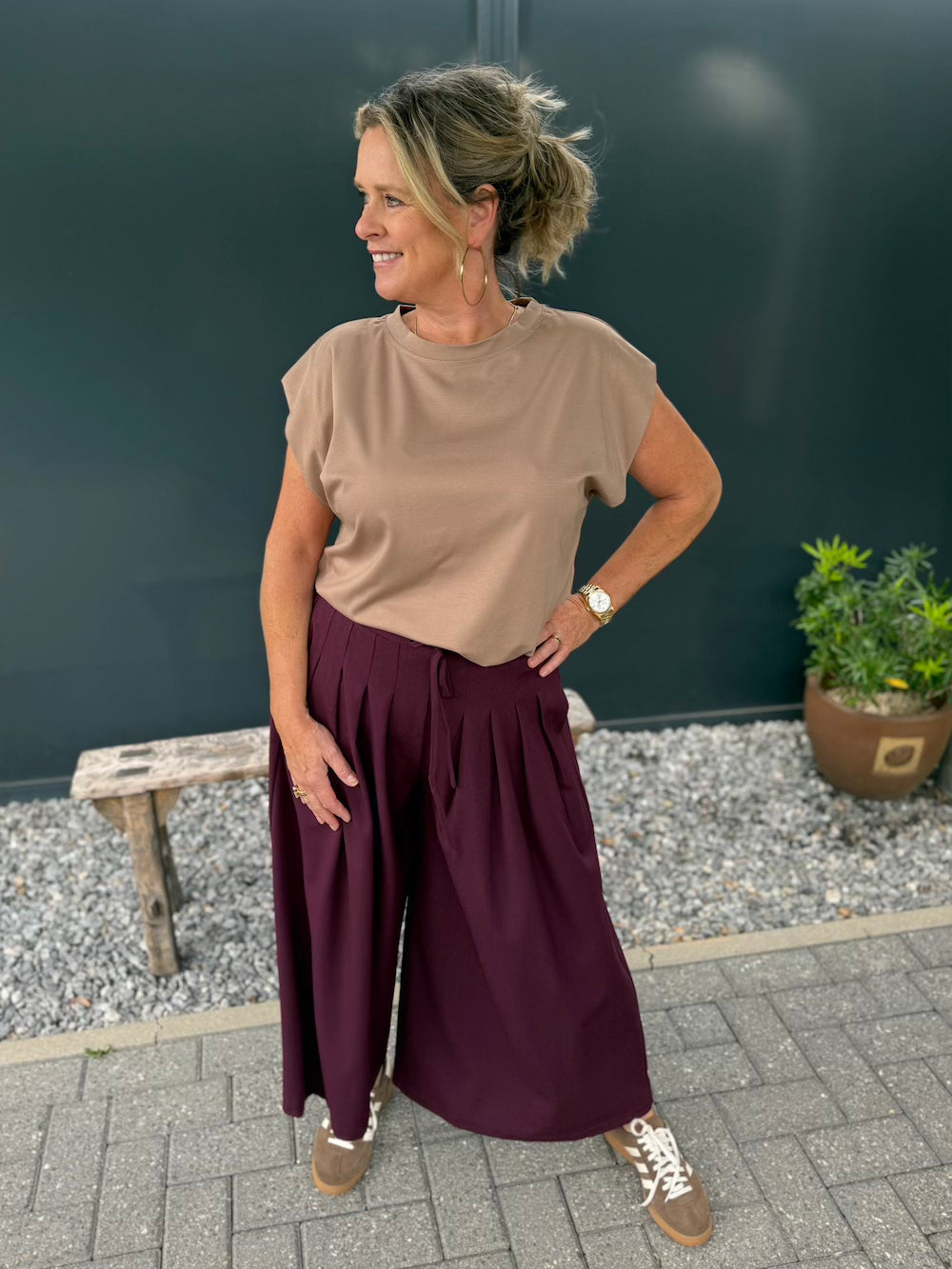 Broek 7/8e wide leg (culotte)