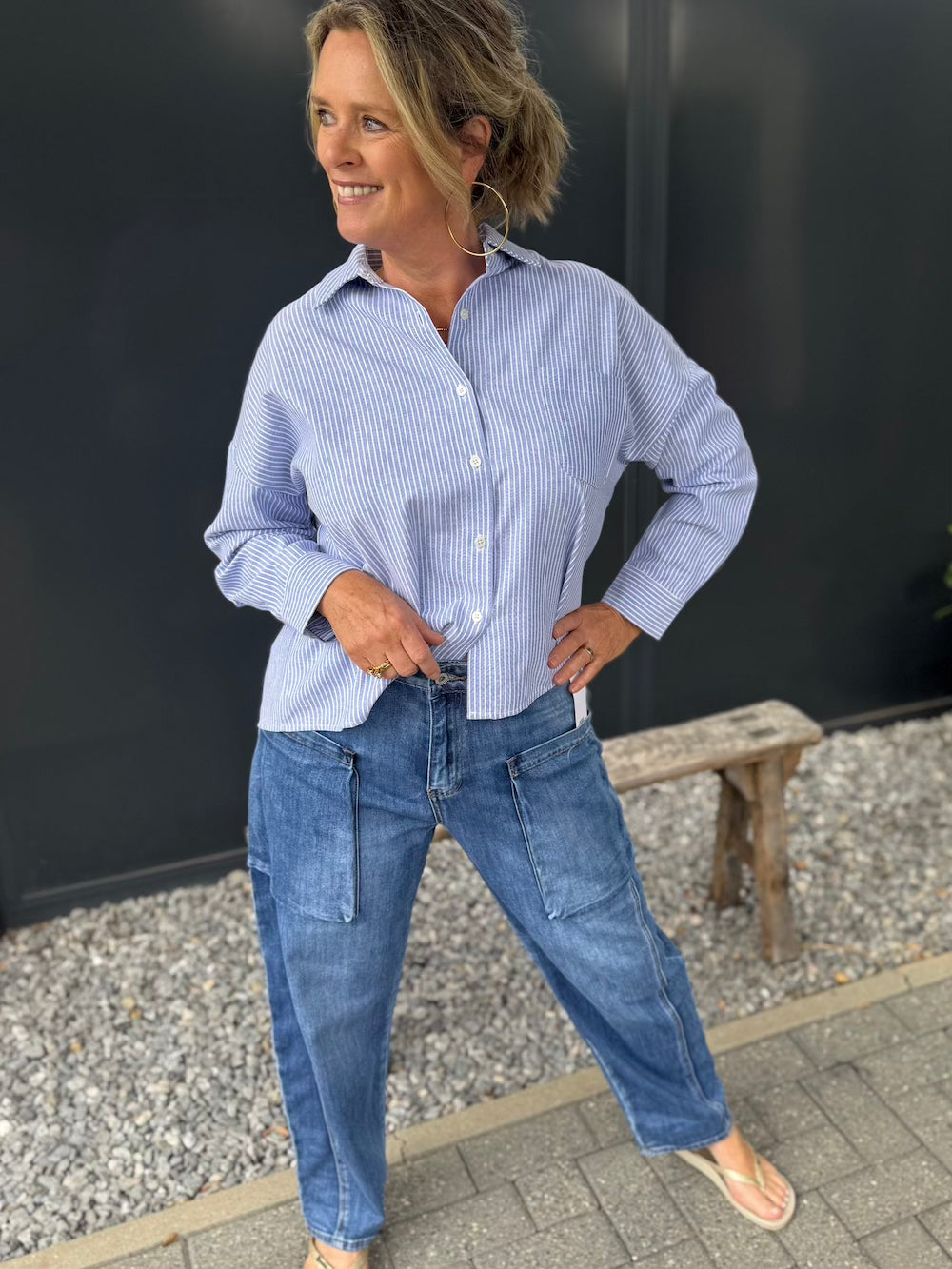 barrel jeans met zakken