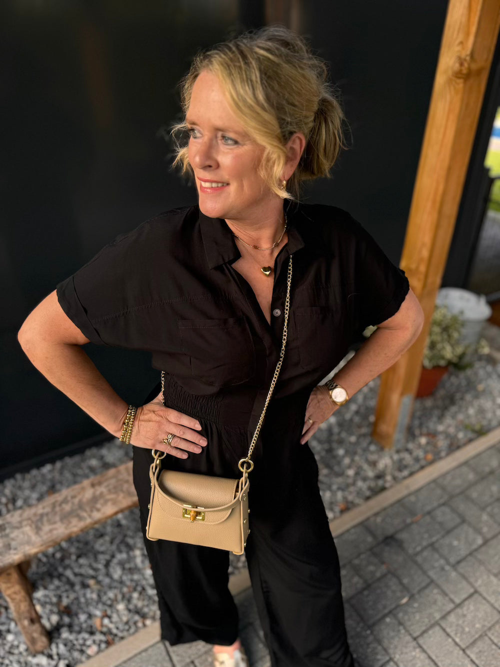 Jumpsuit korte mouw