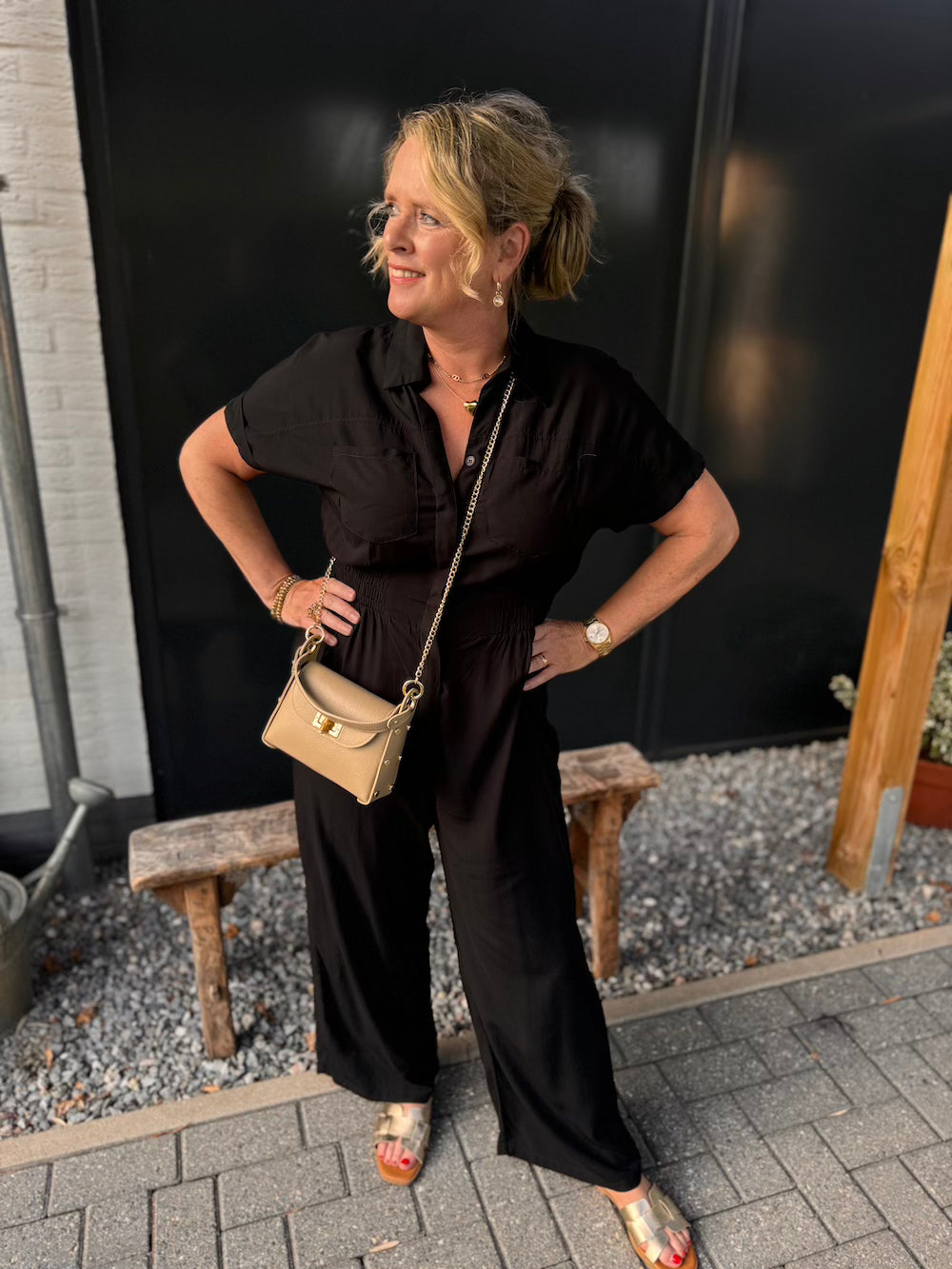 Jumpsuit korte mouw