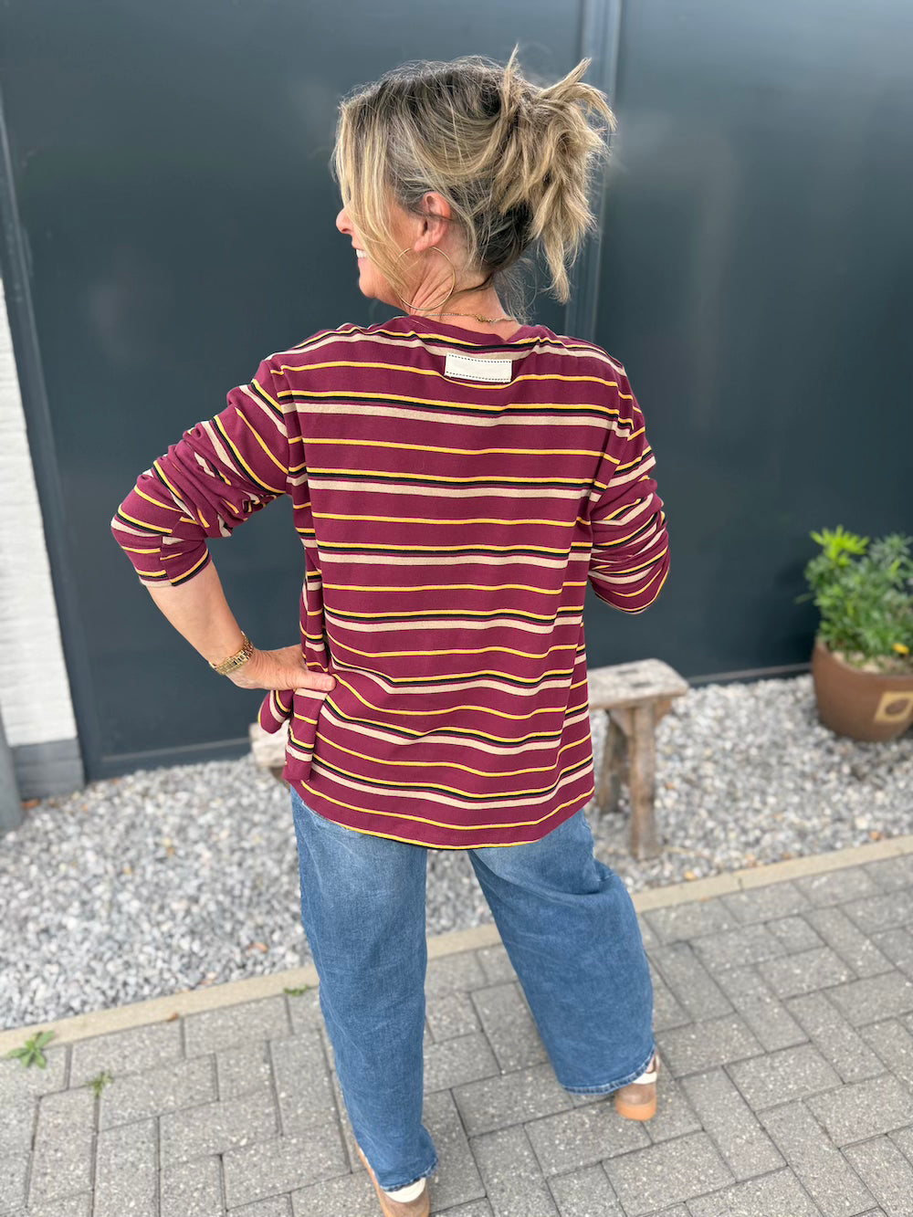 Longsleeve gestreept