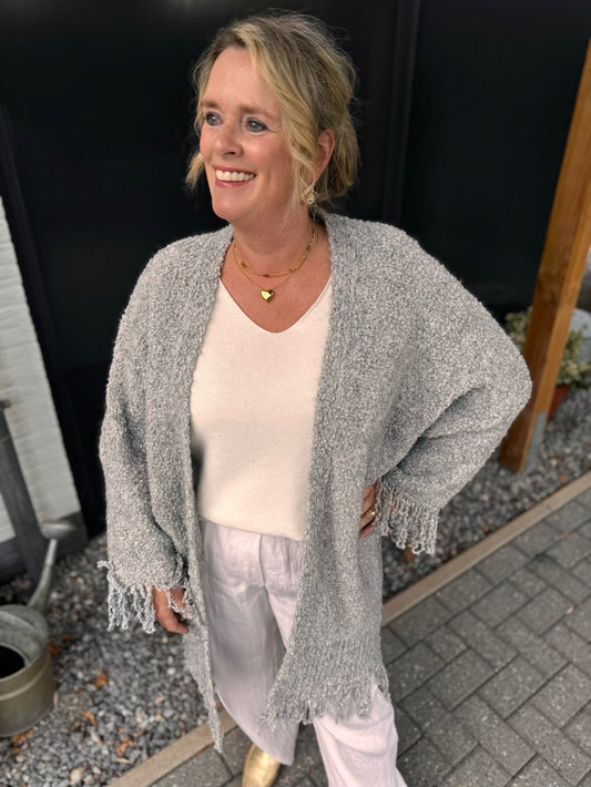 Vest boucle met franjes