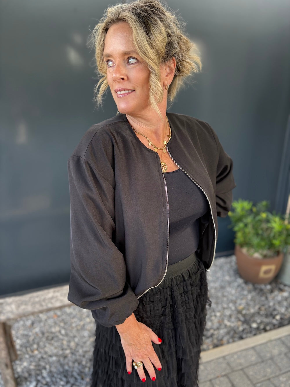 bomber jasje zwart