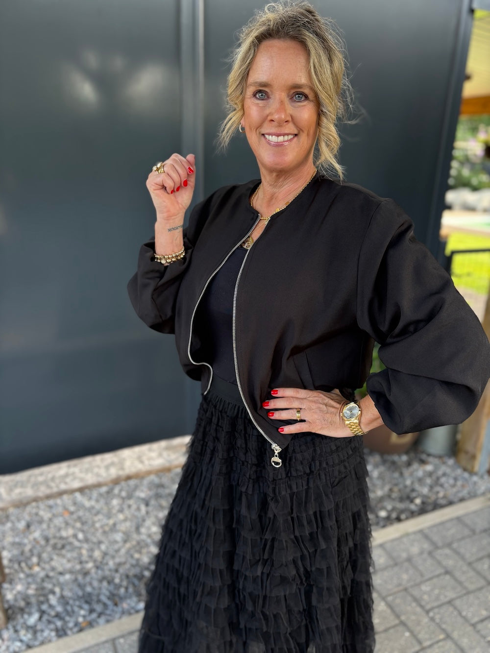 bomber jasje zwart