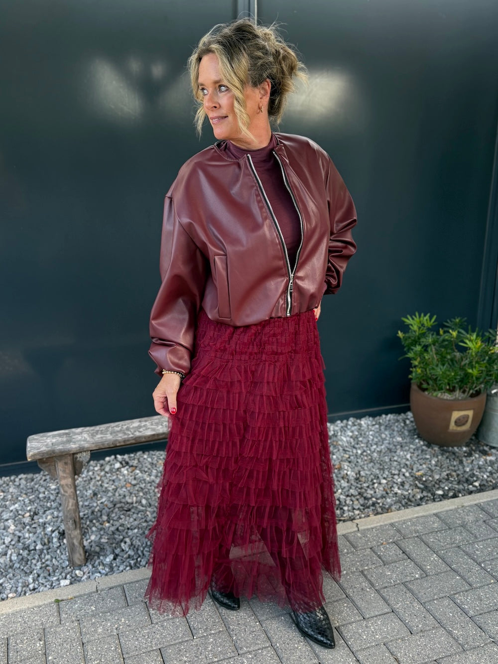 tule rok bordeaux