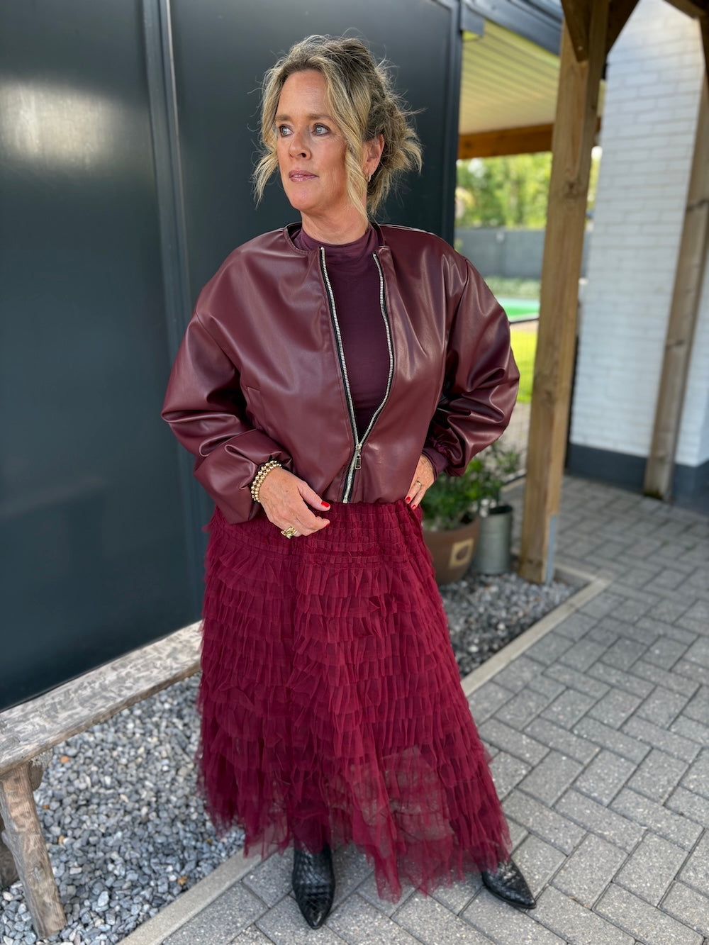 tule rok bordeaux