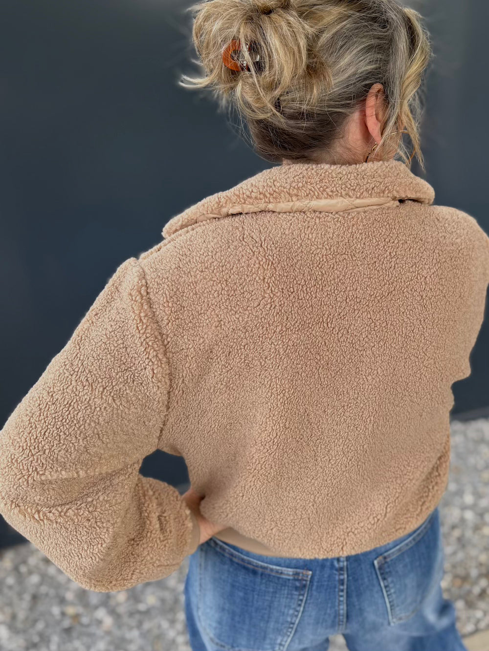 Teddy jasje camel