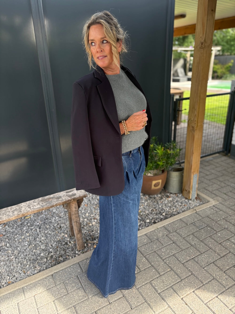 blazer marineblauw