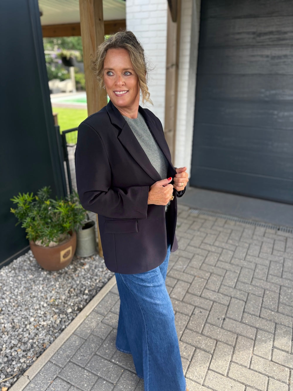 blazer marineblauw