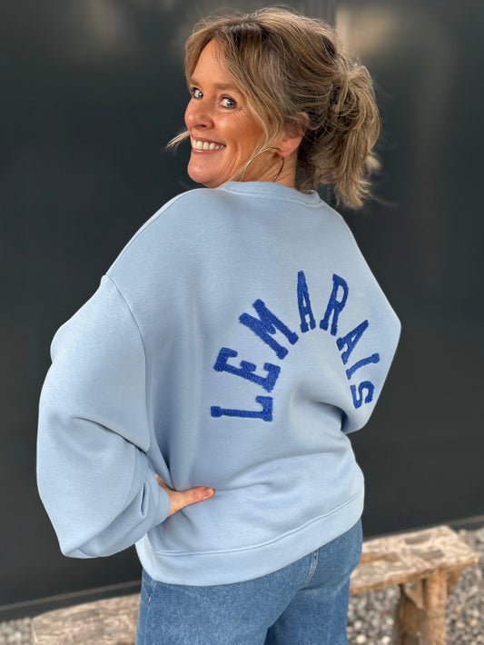 Sweater le Marais blauw