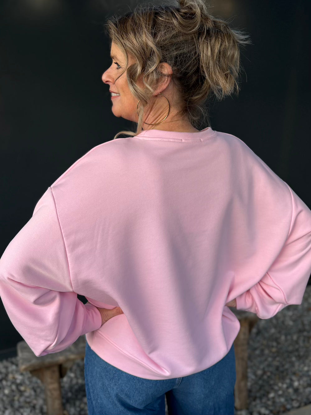 Sweater soleil club roze