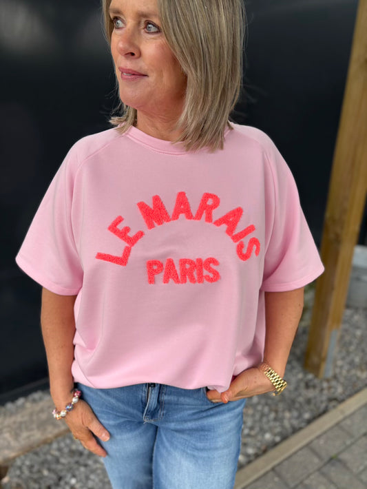 Sweater T shirt le marais roze