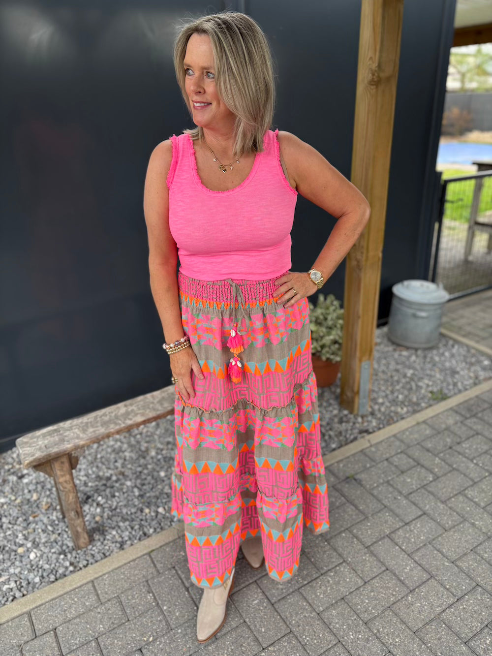 Ibiza rok roze/taupe
