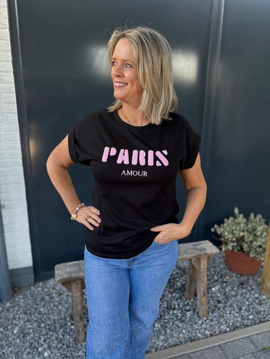 T shirt zwart paris