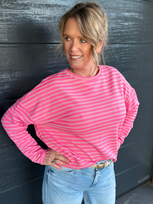 Longsleeve roze hotpink