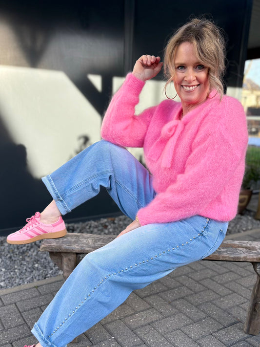 ballon jeans met studs blauw