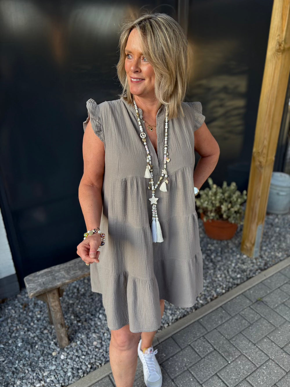 Jurkje tetra taupe kort